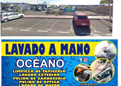 lavado a mano oceano en las chafiras tenerife sur